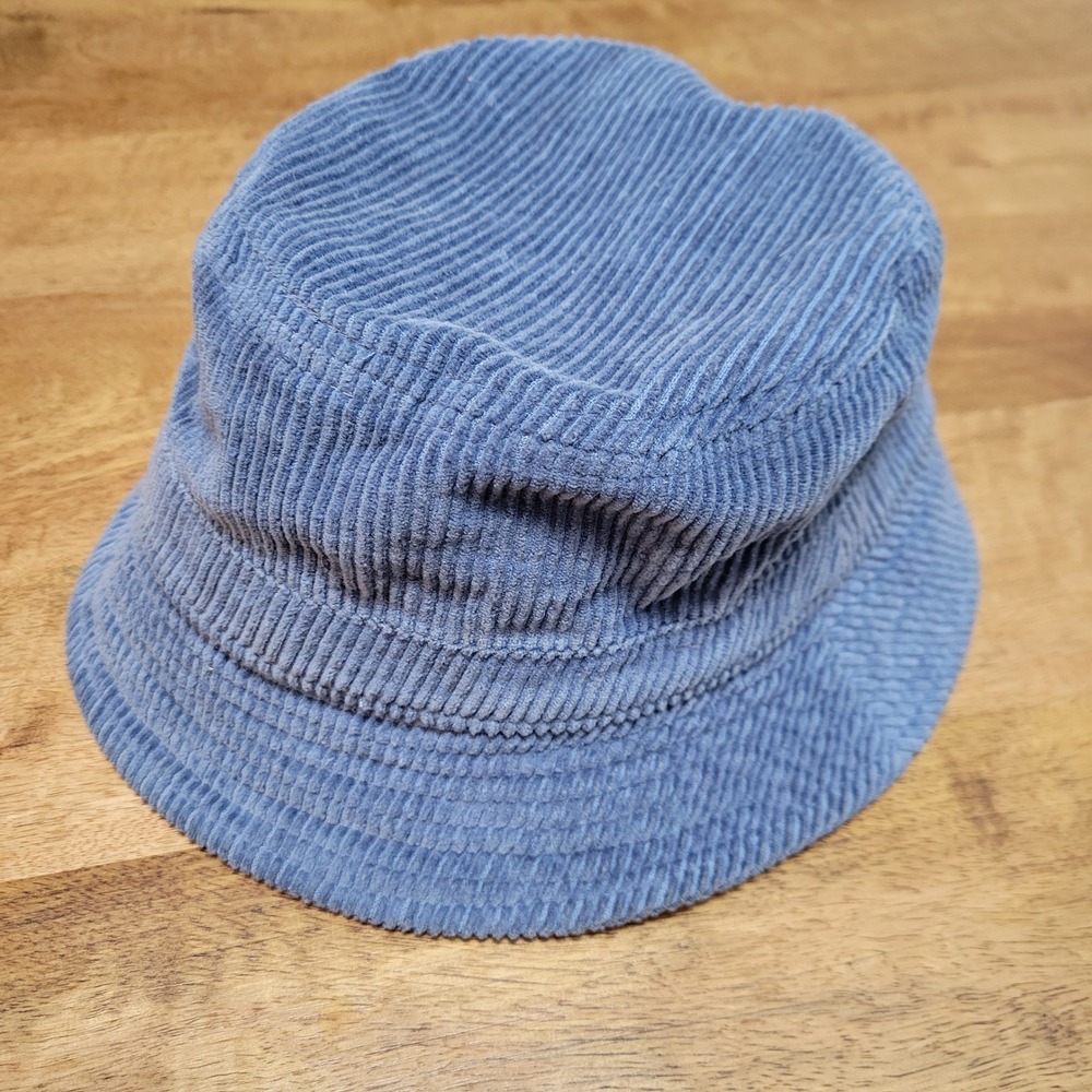 Urban Outfitters Bucket Hat Unisex OS Blue Corduroy Cotton Streetwear